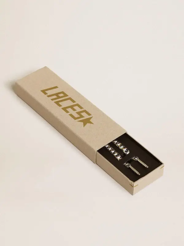 Brown leopard-print laces with contrasting white stars online