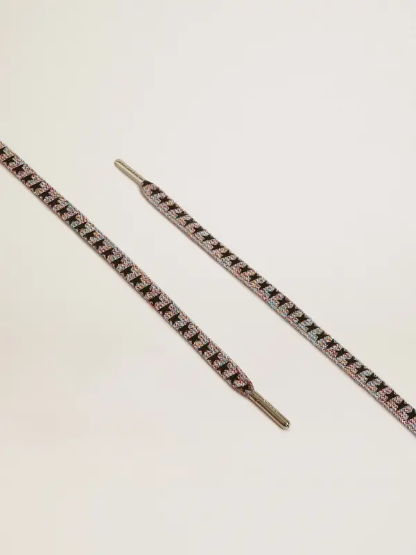 Multicolor Lurex laces with contrasting black stars online