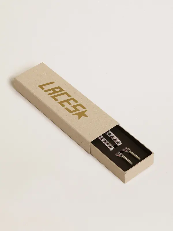 Multicolor Lurex laces with contrasting black stars online