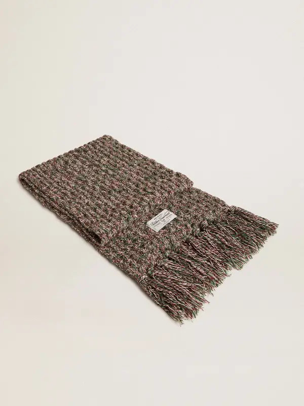 Multicolored wool scarf online