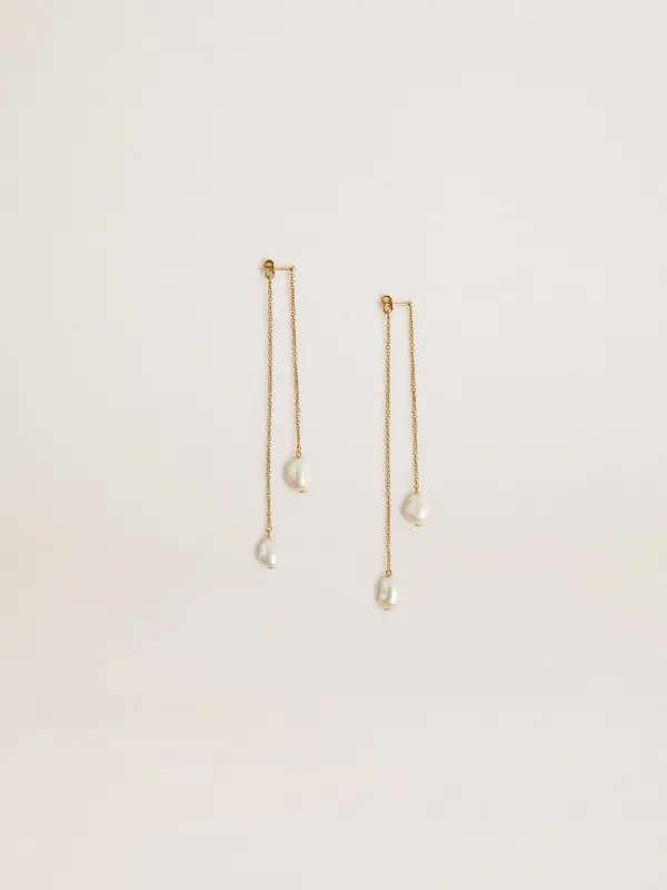 Drop earrings with pearls online