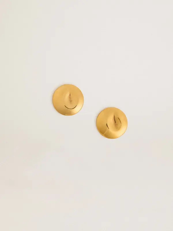Gold circular earrings online