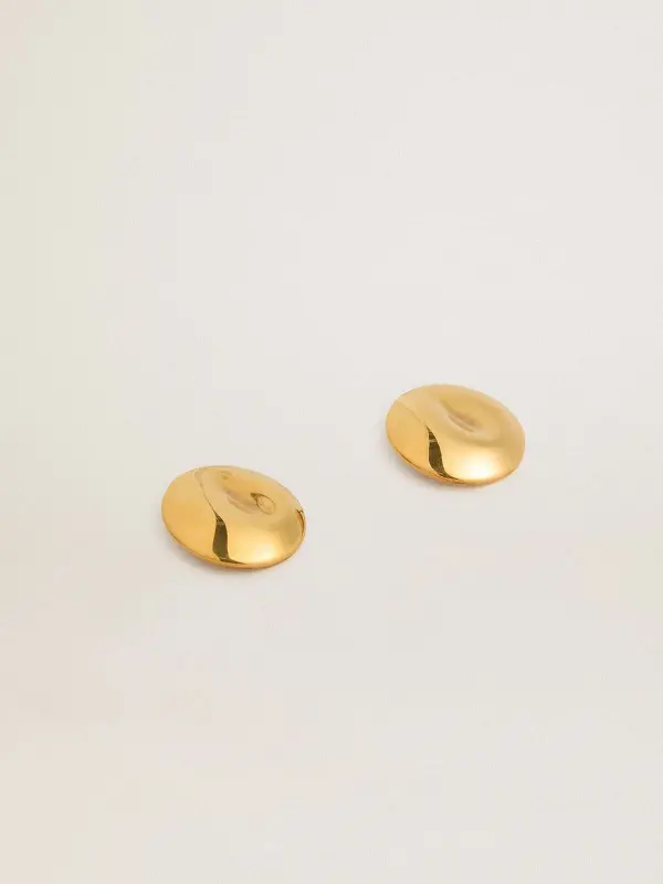 Gold circular earrings online