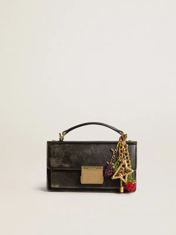 Gold-colored brass charm with Golden Goose signature online