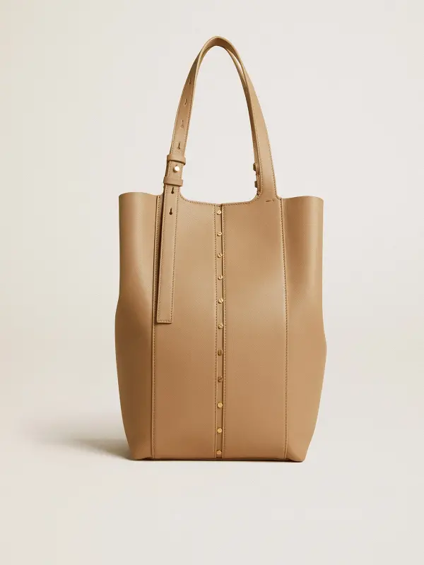 24/7 Bag North South in cappuccino-colored leather with adjustable handles online