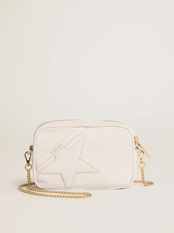 Mini Star Bag in butter-white leather with tone-on-tone star online