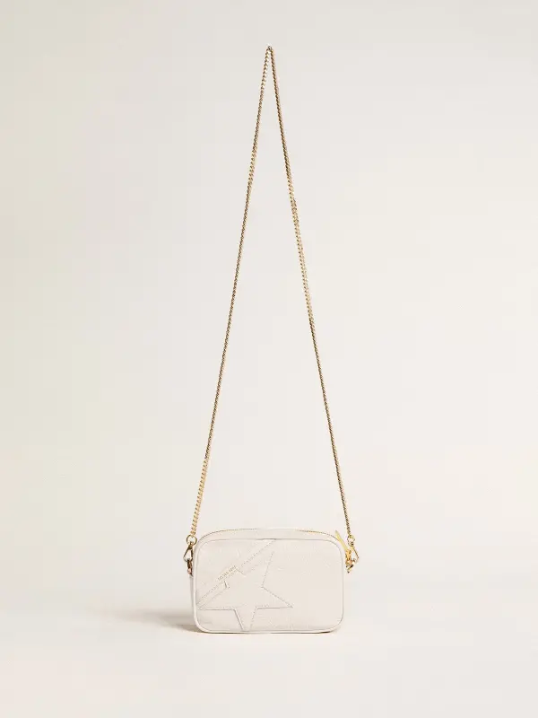 Mini Star Bag in butter-white leather with tone-on-tone star online