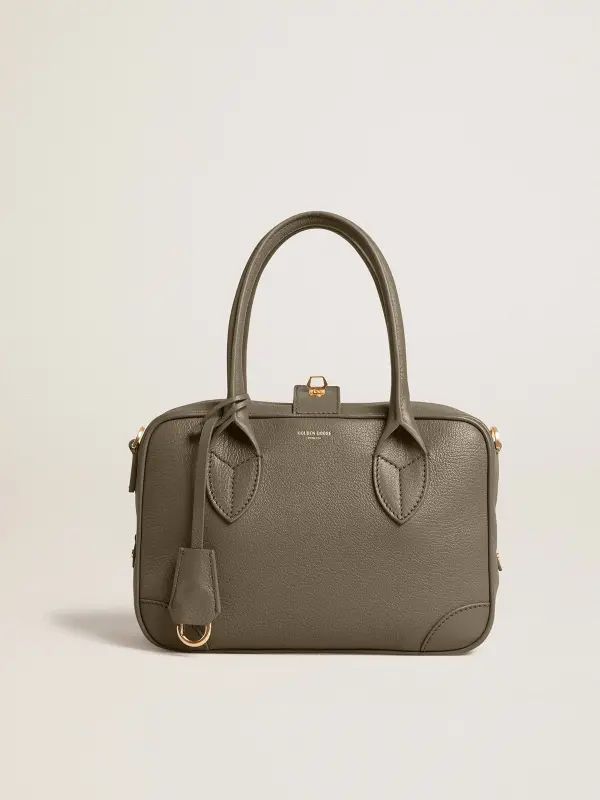 Vita Bag in sage-green leather with gold details online