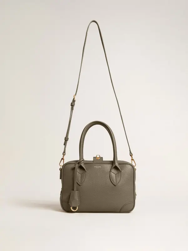 Vita Bag in sage-green leather with gold details online
