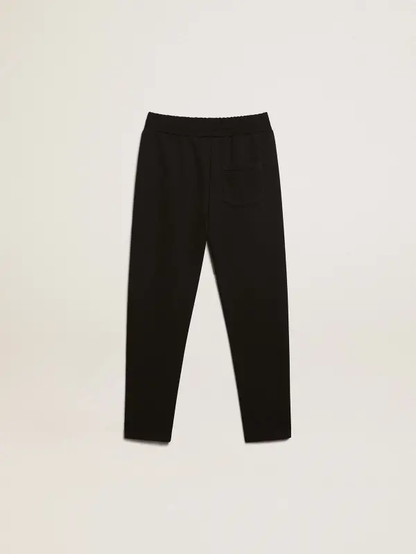 Boy’s black joggers with white stars online