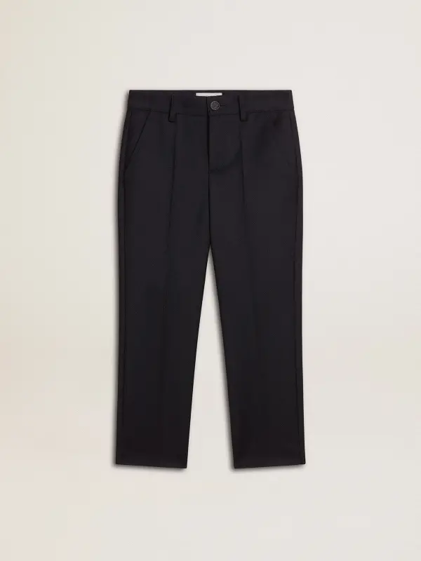 Boy’s dark blue wool pants online