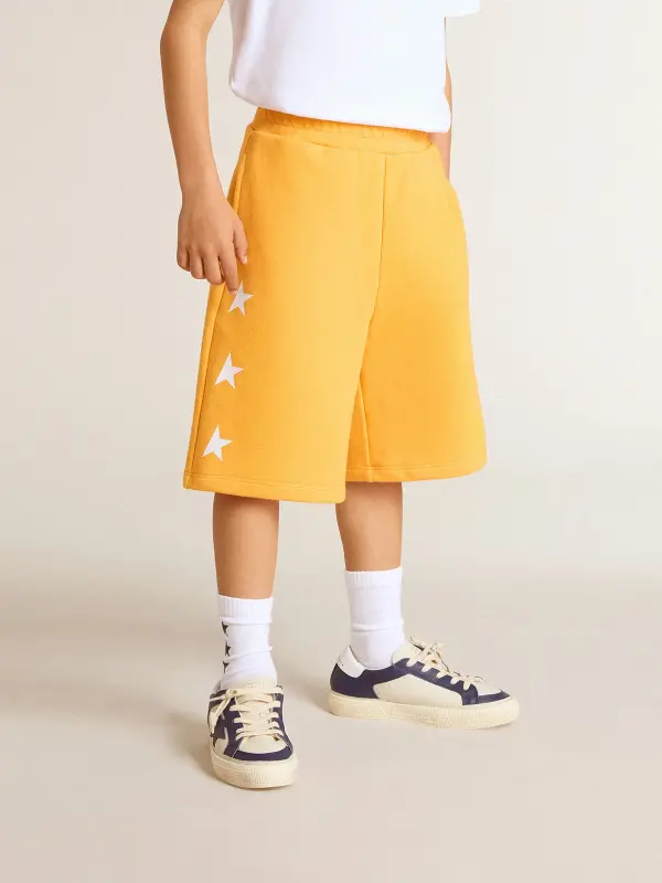 Boy’s mustard yellow shorts online