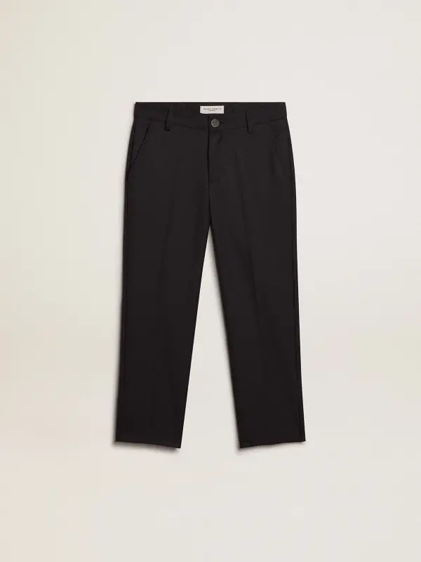Boy’s pants in dark blue wool online