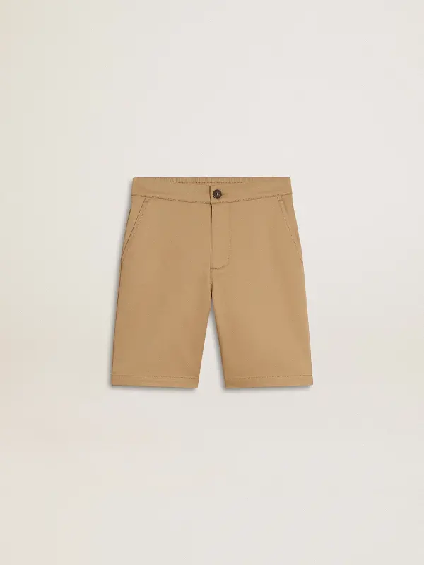 Boy’s shorts in beige cotton online