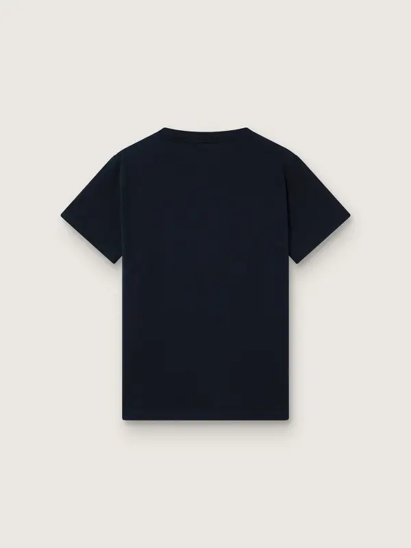 Journey T-shirt for boys in blue cotton jersey with digital mascot print online