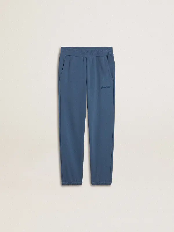 Kid’s blue joggers with embroidery online