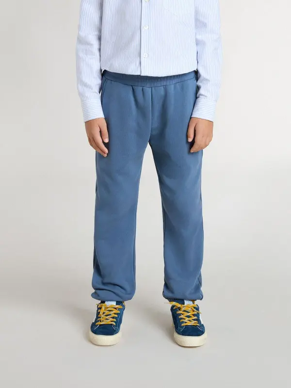 Kid’s blue joggers with embroidery online