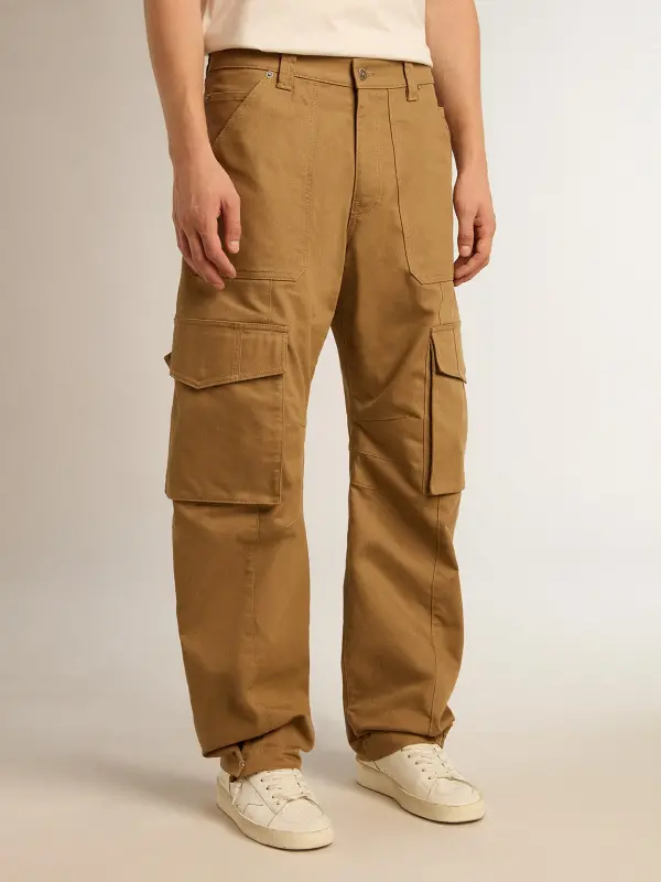 Beige khaki cargo pants online