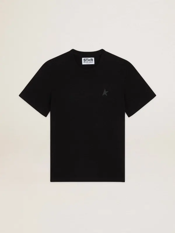Black Star Collection T-shirt with tone-on-tone star on the front online