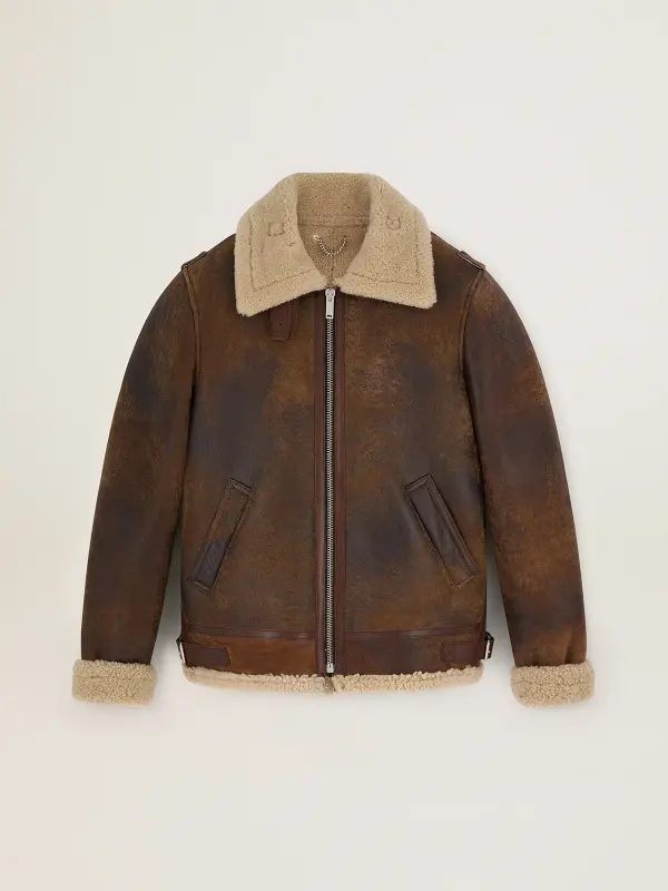 Journey Collection Arvel shearling jacket online