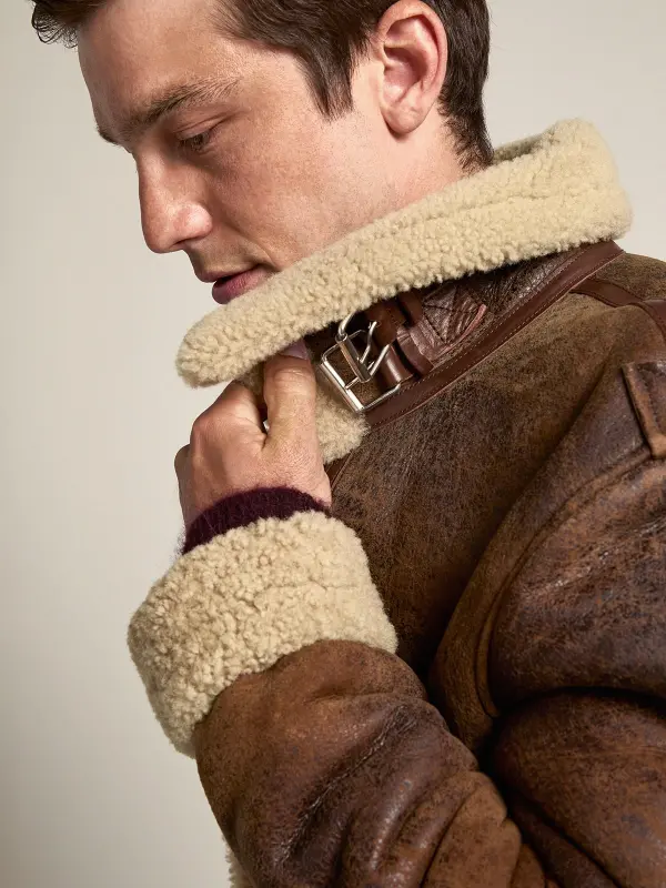 Journey Collection Arvel shearling jacket online