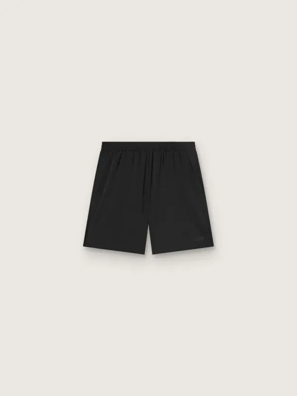 Men’s black double-layer sports shorts online