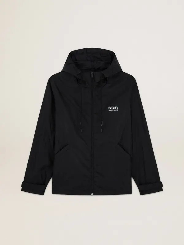 Men’s black windbreaker – Golden Goose online