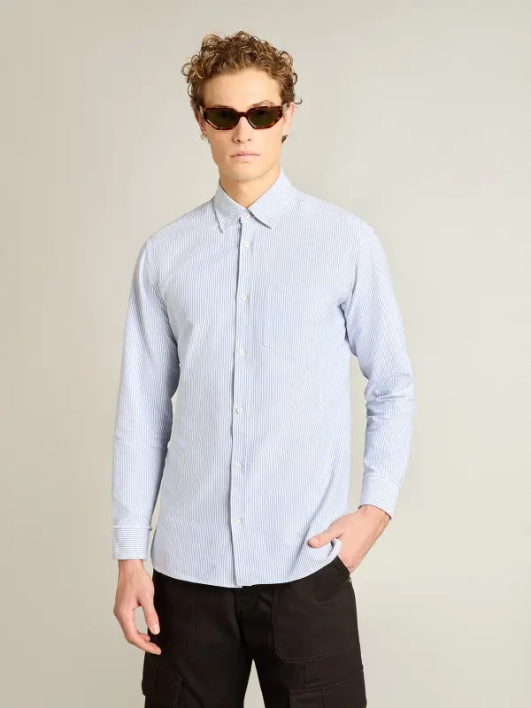 Men’s shirt with narrow stripes online