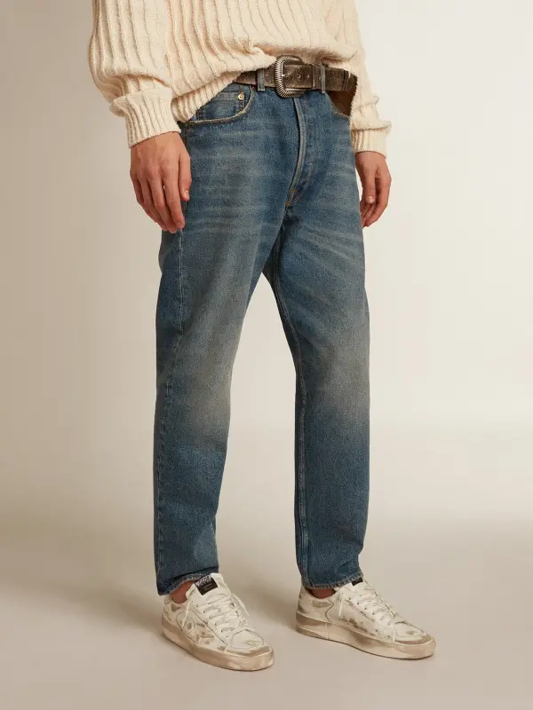 Men’s slim fit jeans with medium wash online