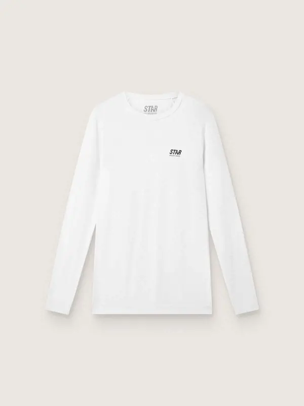 Men’s white long-sleeve sports top online