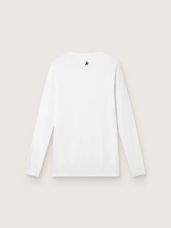 Men’s white long-sleeve sports top online