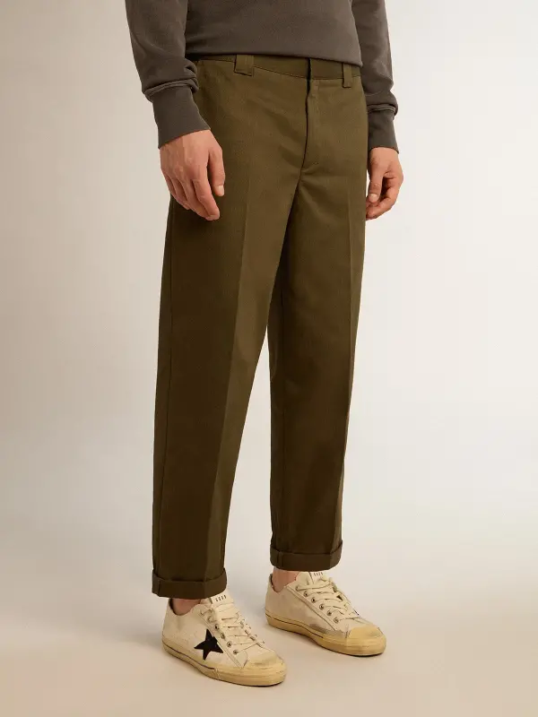 Military-green Golden Collection chinos online