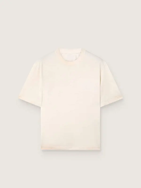 Star unisex cotton T-shirt in vintage white with black print on the back online