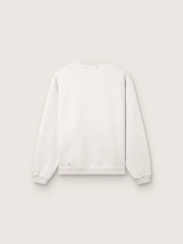 Star unisex sweatshirt in gray melange cotton with ‘Star’ embroidery online