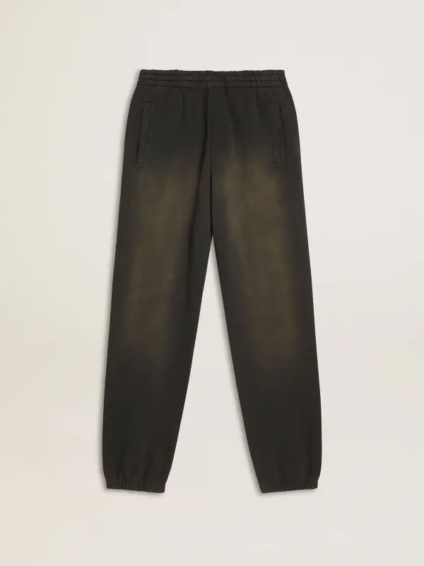 Unisex washed black joggers online