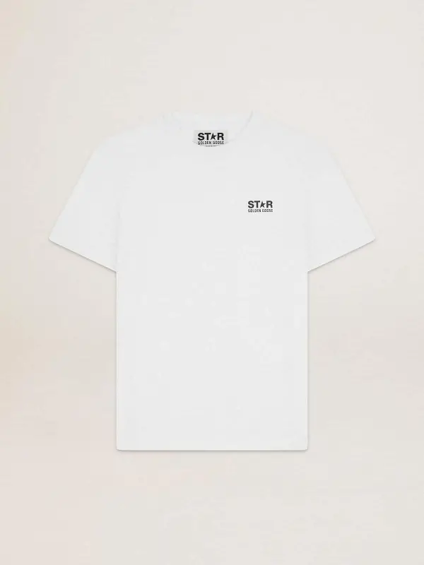 White Star Collection T-shirt with contrasting black logo and star online