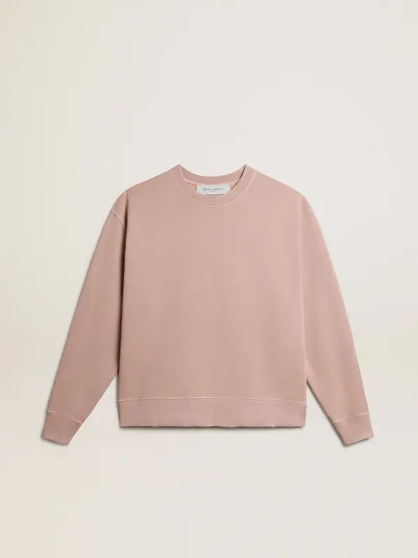 Powder-pink sweatshirt with reverse logo on the back – Jersey Capsule online