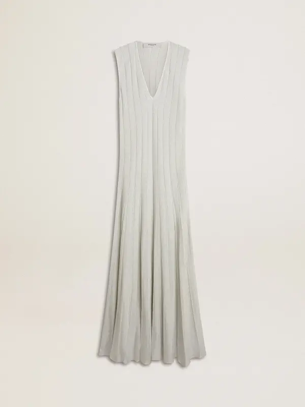 Women’s baby blue dress with vertical striped pattern online