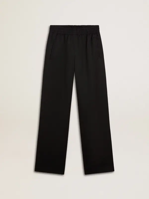 Women’s black lightweight wool joggers online