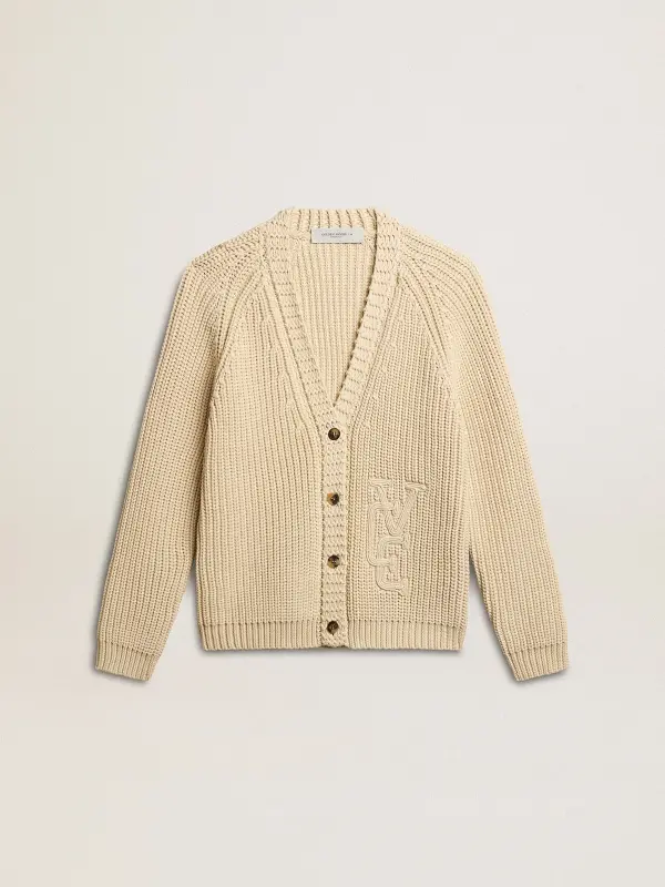 Women’s cotton cardigan with embroidery on the front online