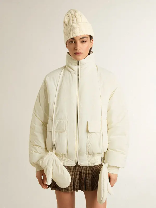 Women’s cream padded jacket online