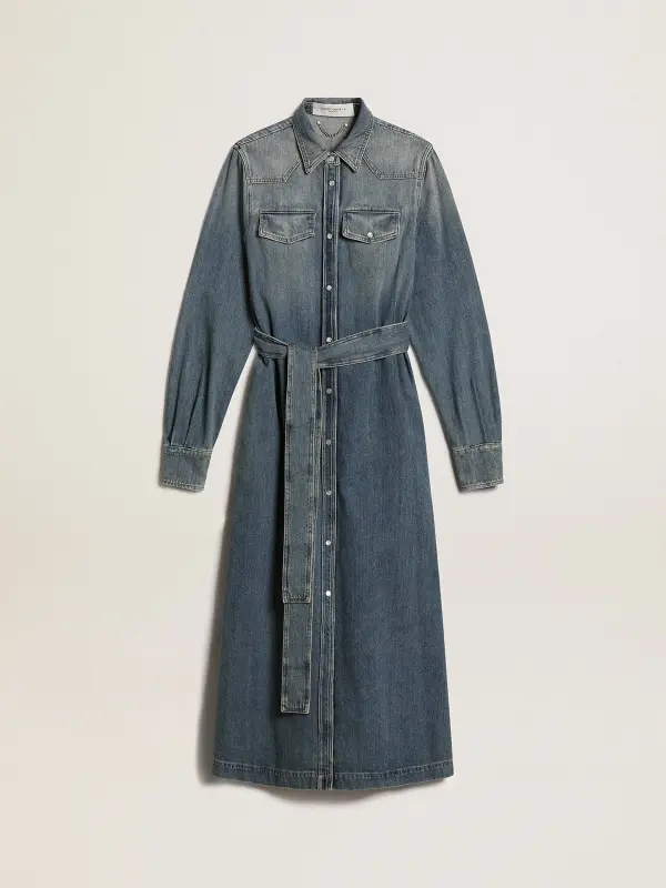 Women’s denim shirt dress – Golden Goose online