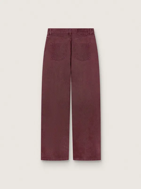 Women’s jeans in burgundy denim online