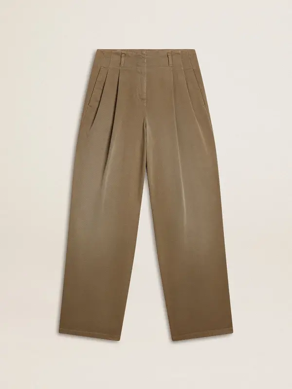 Women’s khaki cotton pants online