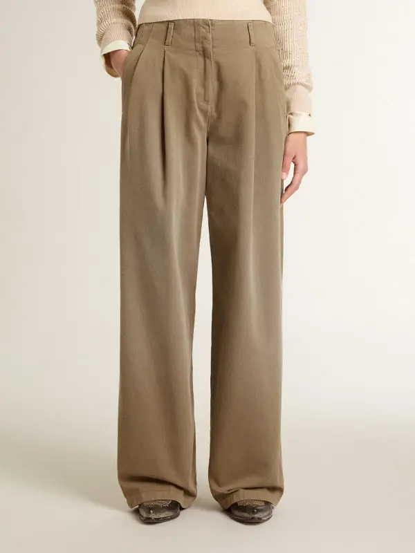 Women’s khaki cotton pants online