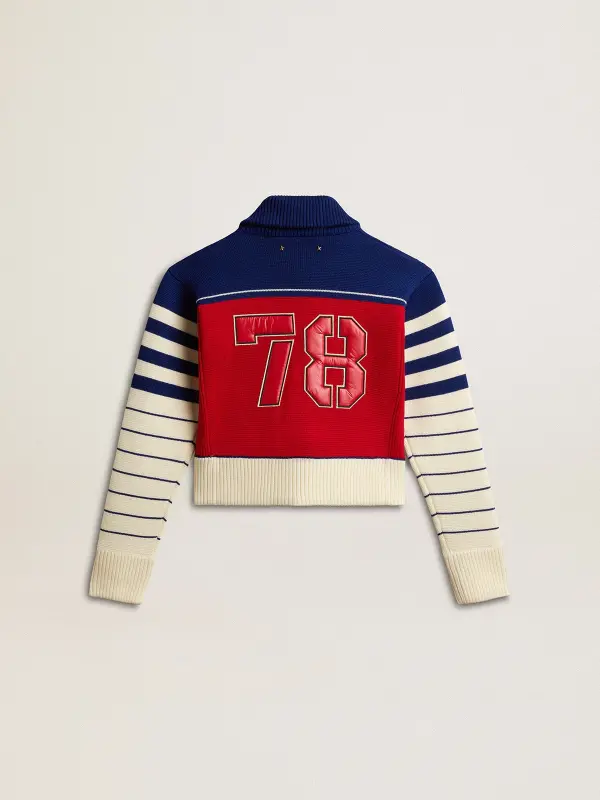 Women’s multicolor striped wool cropped sweatshirt online