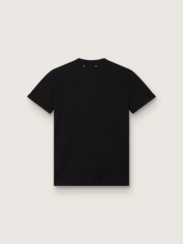 Women’s regular-fit distressed T-shirt in black online