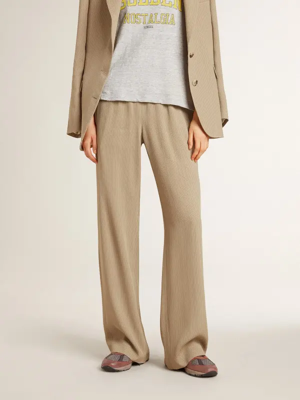 Women’s travertine-colored joggers online