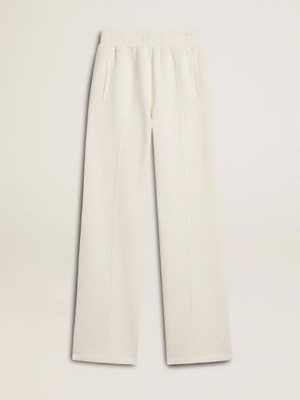 Women’s white cotton joggers online