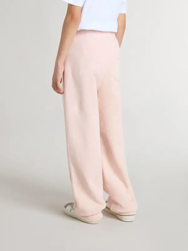 Girl’s pink joggers with print online